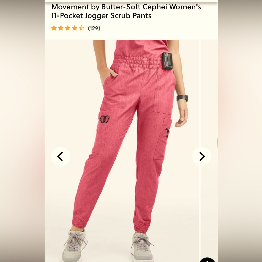 Movement Scrubs women’s XXS peachish pink, coral color like new! Offers welcome!